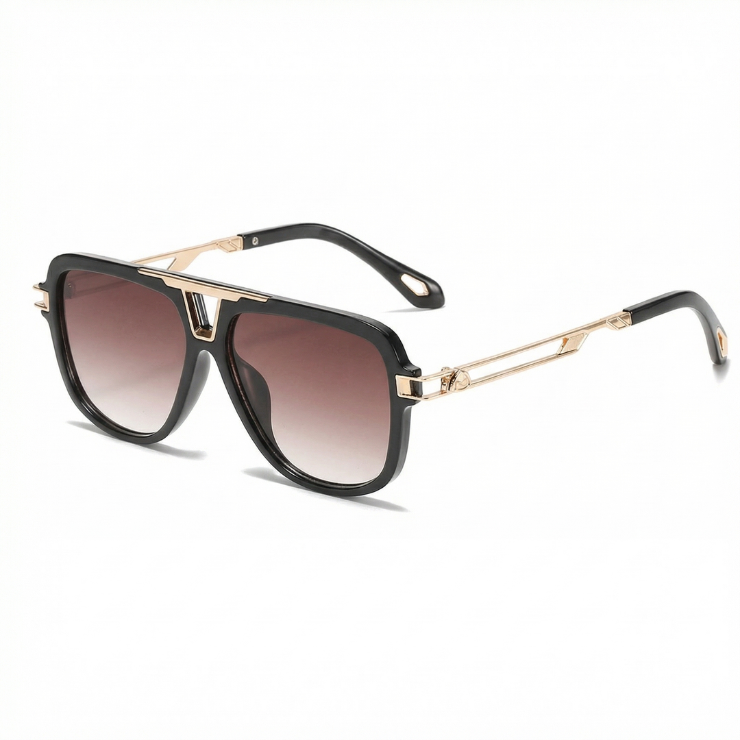 Oversized Aviator Sunglasses - Square Pilot Frame