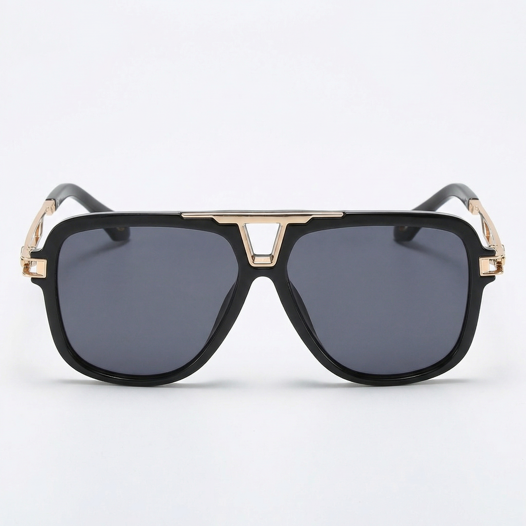 Oversized Aviator Sunglasses - Square Pilot Frame