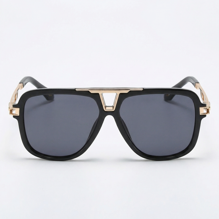 Oversized Aviator Sunglasses - Square Pilot Frame