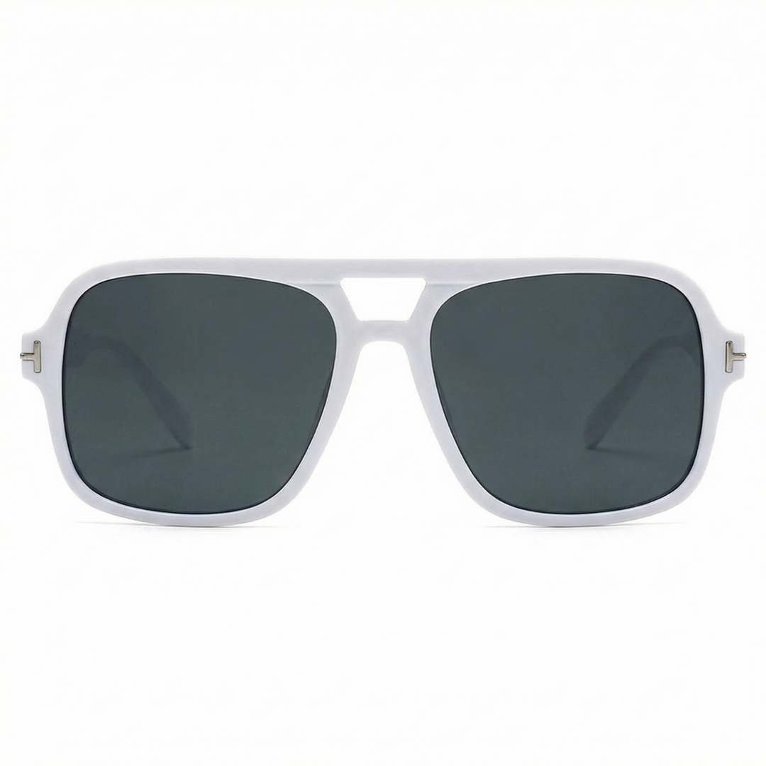 Square Aviator Sunglasses - Double Bridge Retro
