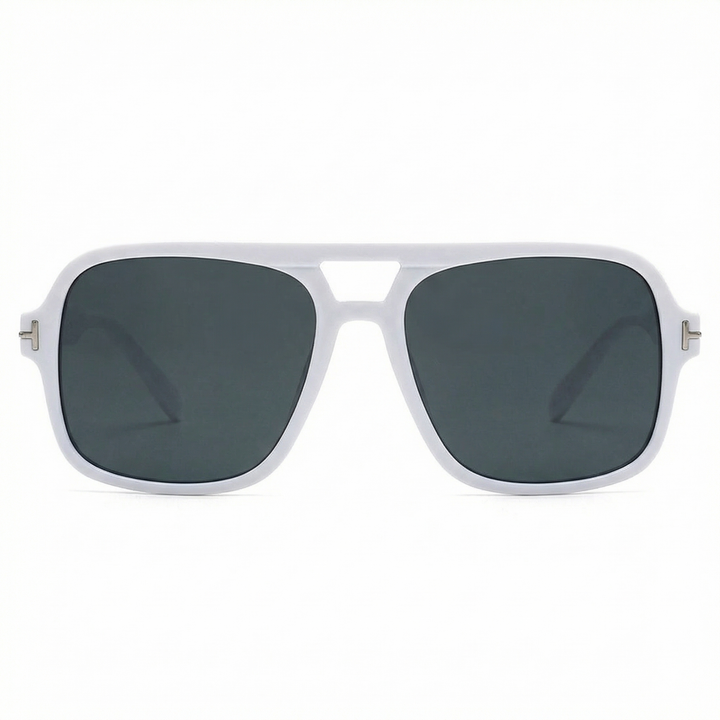 Square Aviator Sunglasses - Double Bridge Retro
