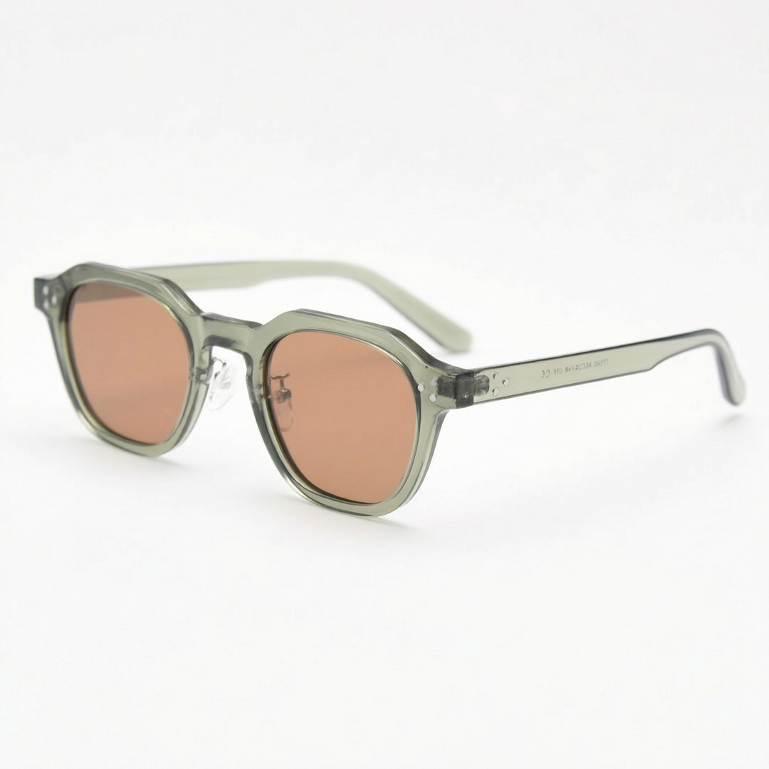 Square Sunglasses - Hexagonal Acetate Frame