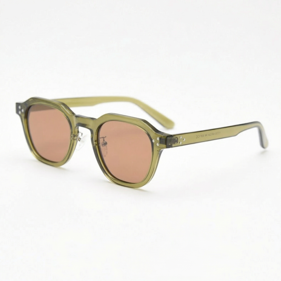 Square Sunglasses - Hexagonal Acetate Frame