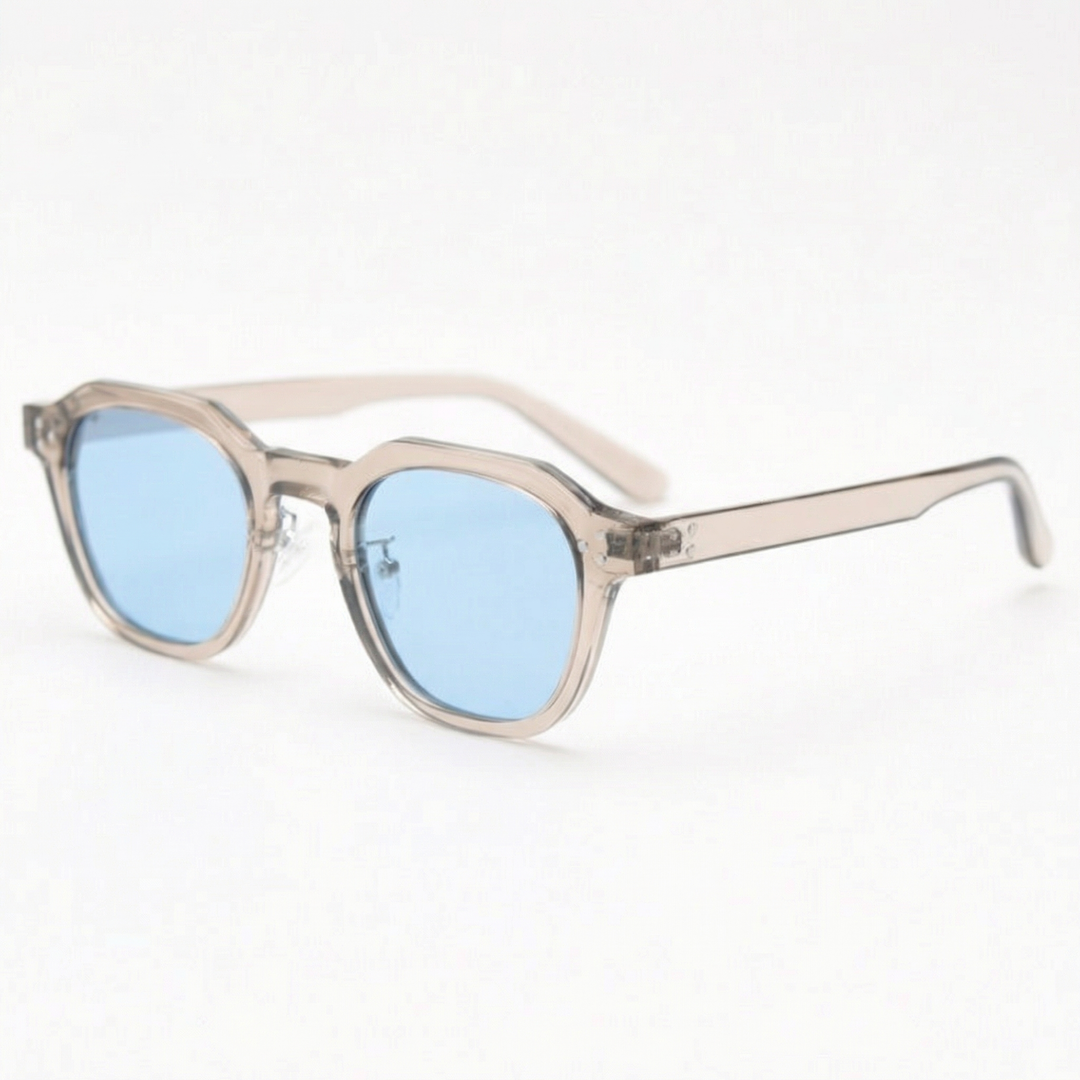 Square Sunglasses - Hexagonal Acetate Frame