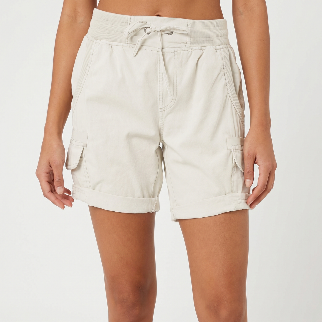 Cargo Shorts Women - Drawstring Elastic Waist Casual Summer Shorts