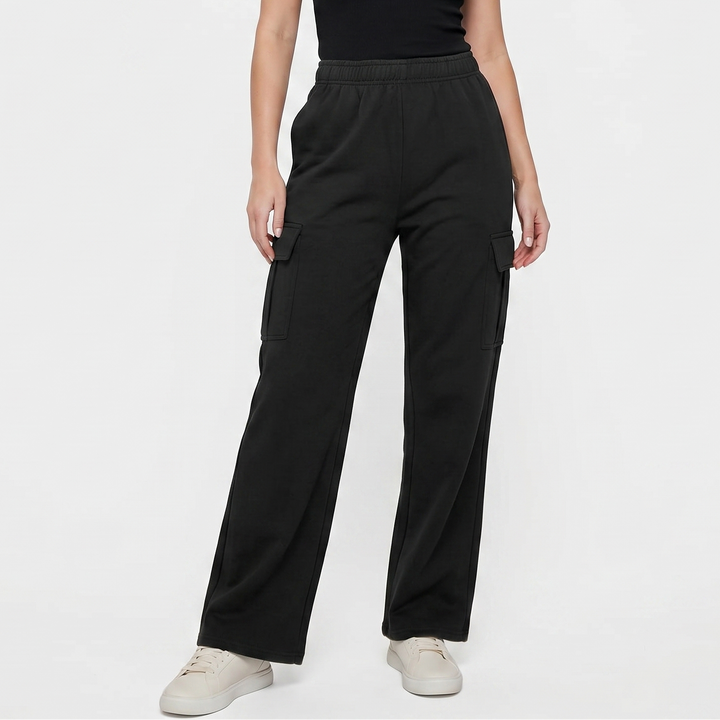 Cargo Pants Women - High Waisted Wide Leg Sweatpant