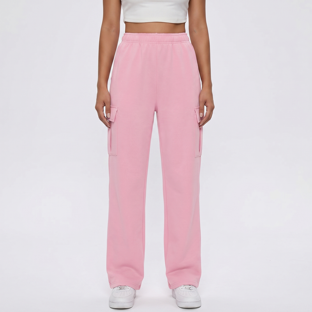 Cargo Pants Women - High Waisted Wide Leg Sweatpant