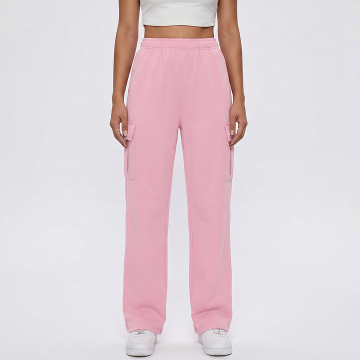 Cargo Pants Women - High Waisted Wide Leg Sweatpant