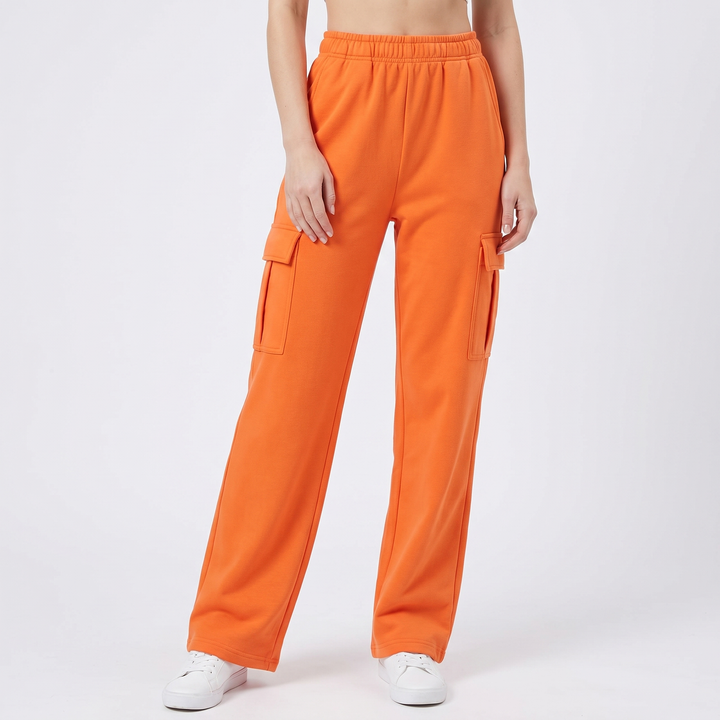 Cargo Pants Women - High Waisted Wide Leg Sweatpant
