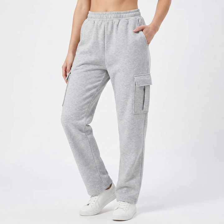 Cargo Pants Women - High Waisted Wide Leg Sweatpant
