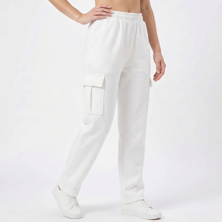Cargo Pants Women - High Waisted Wide Leg Sweatpant