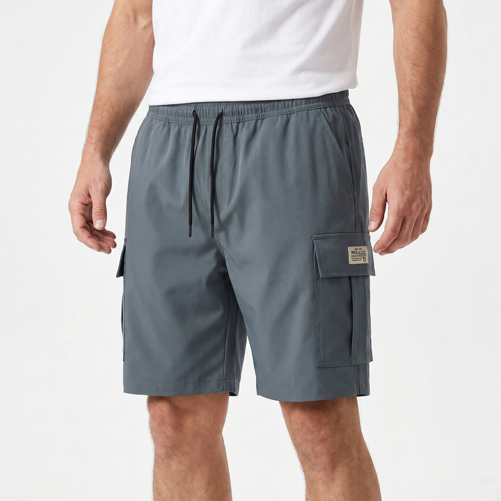 Cargo Shorts Men - Drawstring Flap Pocket Utility