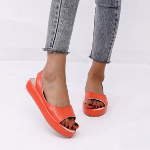 Women's Platform Slingback Sandals Chunky Sole Open Toe Casual Summer