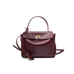 Wine Red Mini Gold Buckle (Senior Cowhide)