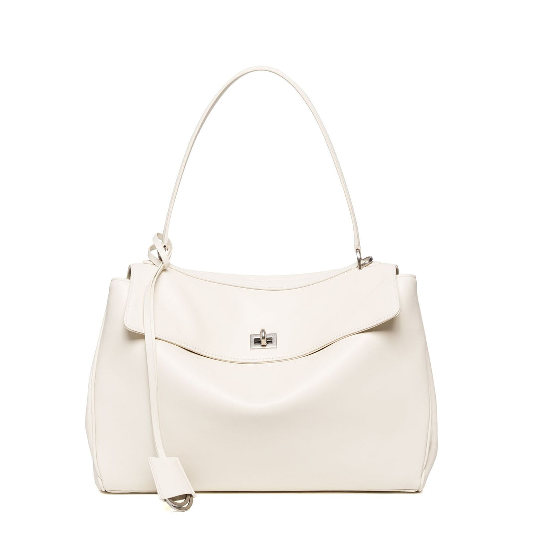 Women's Leather Shoulder Bag Large Capacity Crossbody Tote Gold Hardware