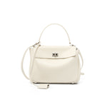 White Mini Silver Buckle (Senior Cowhide)