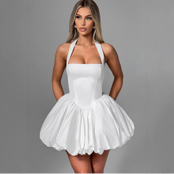 Lace-Up Bow Dress
