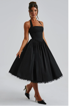 Lace-Up Bow Dress
