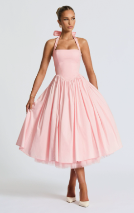 Lace-Up Bow Dress