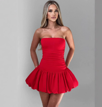 Lace-Up Bow Dress