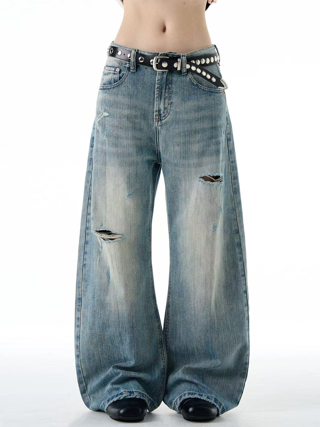 Loose Wide-Leg Machete Pants