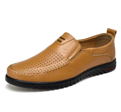 Mens Leather Loafers - Hand Stitched Soft Sole Slip On